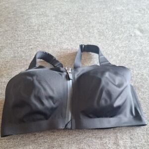 Victoria's Secret Black Zip-Front Sports Bra